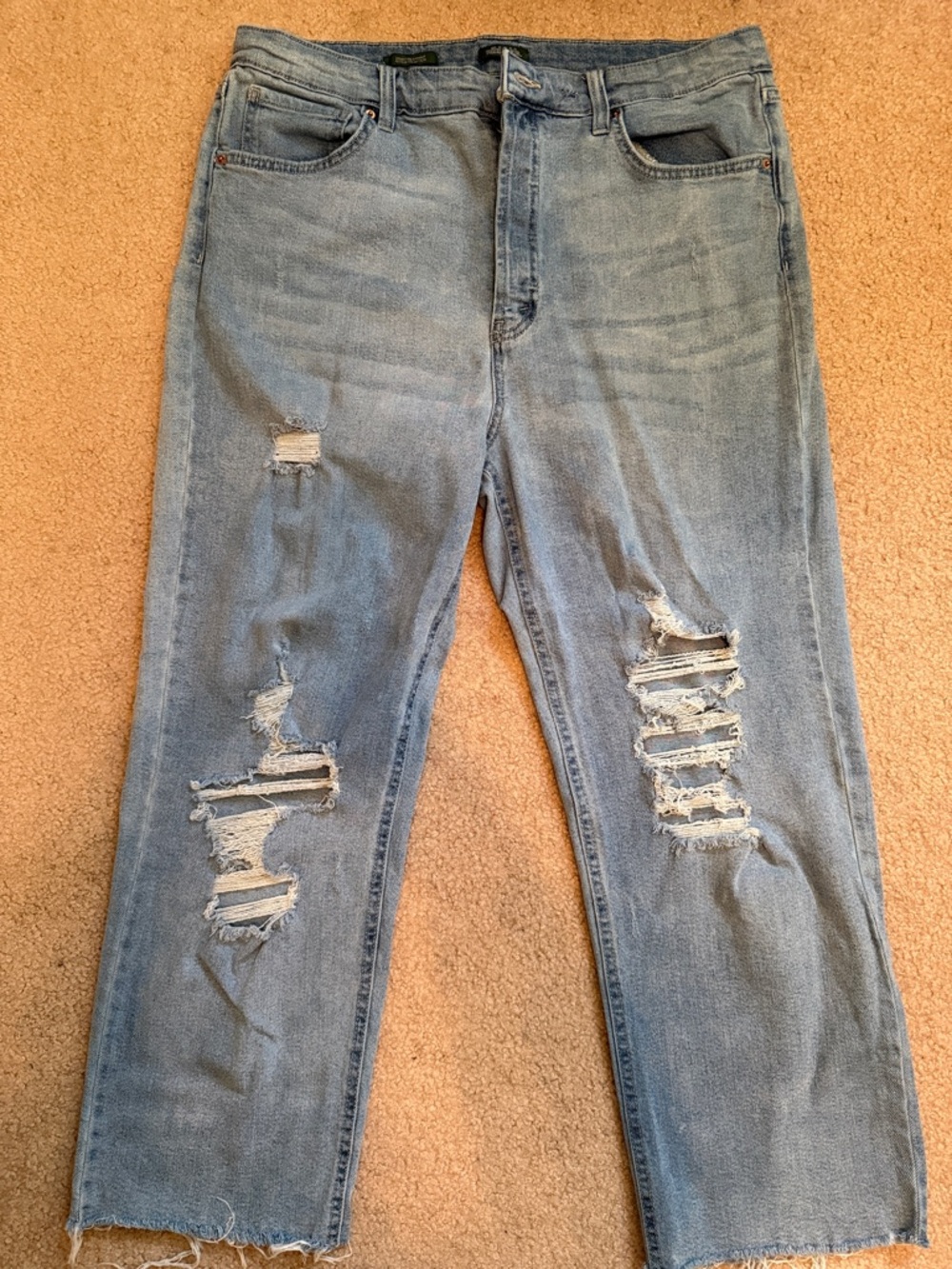 wild fable Light Blue Distressed Mom Jeans